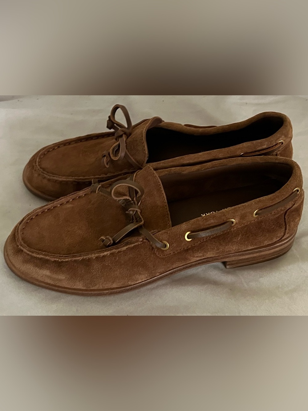 Rag & Bone CARTER BROWN SUEDE BOAT SHOE LOAFER 7.5 $328 - Picture 8 of 10